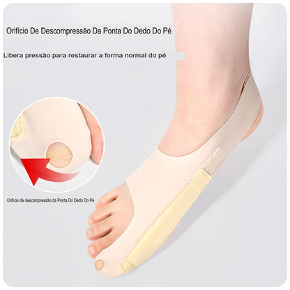 Corretor de Joanete para Dedão do Pé - Separador Ortopédico Ajustável para Alívio da Dor e Correção do Hallux Valgus