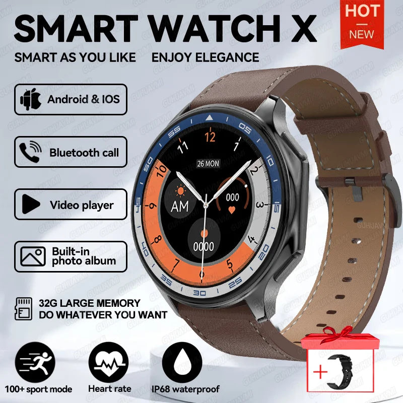 Smartwatch OPPO Watch X – 4G, Memória Ampla, Vídeo, Chamadas Bluetooth, IP68 à Prova d'Água, AMOLED