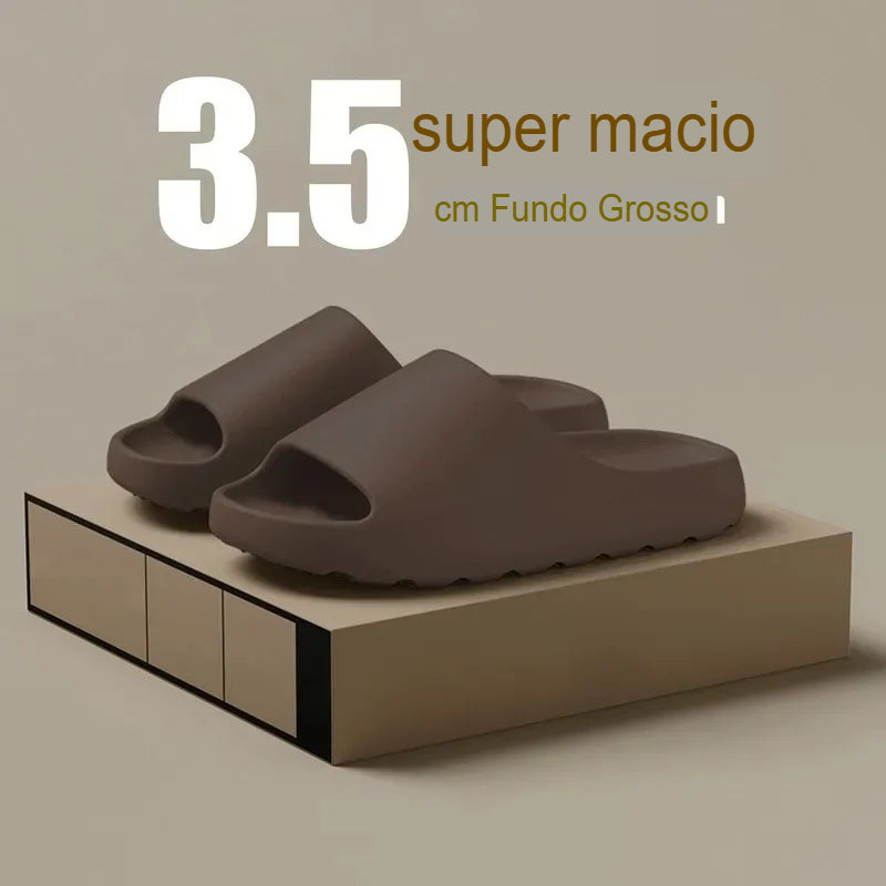 Chinelo Plataforma de Nuvem em EVA – Antiderrapante, Leve, Unissex e Estiloso para Praia e Uso Diário