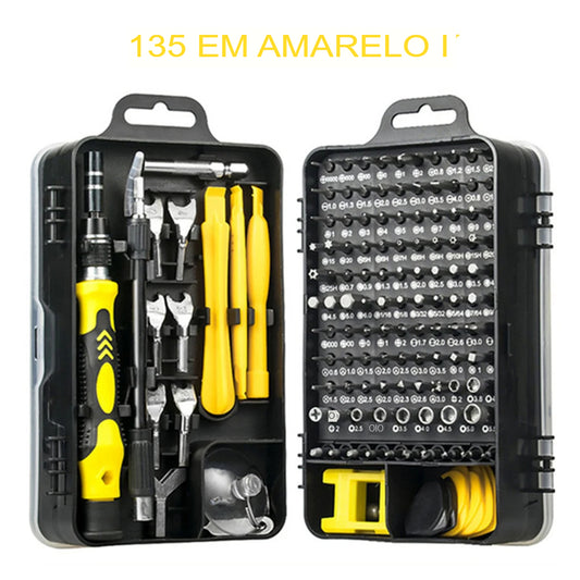Kit de Chaves de Fenda Magnéticas WOZOBUY – 25 em 1 com Bits Torx, Philips, Tri-Wing, Y e Mais