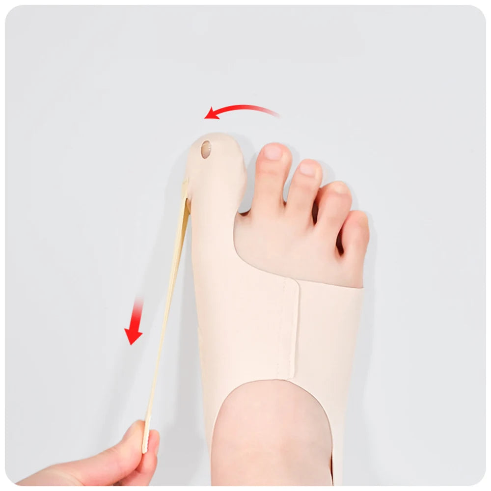 Corretor de Joanete para Dedão do Pé - Separador Ortopédico Ajustável para Alívio da Dor e Correção do Hallux Valgus