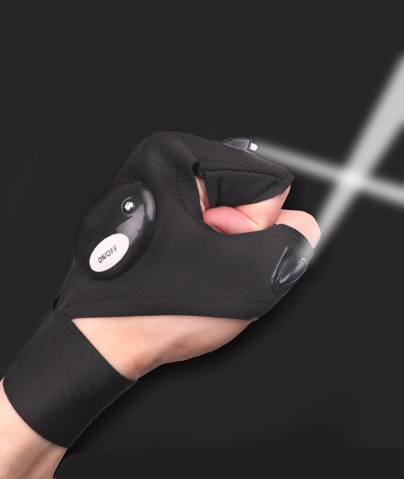 Luvas multifuncional à Prova d’Água com Lanterna LED