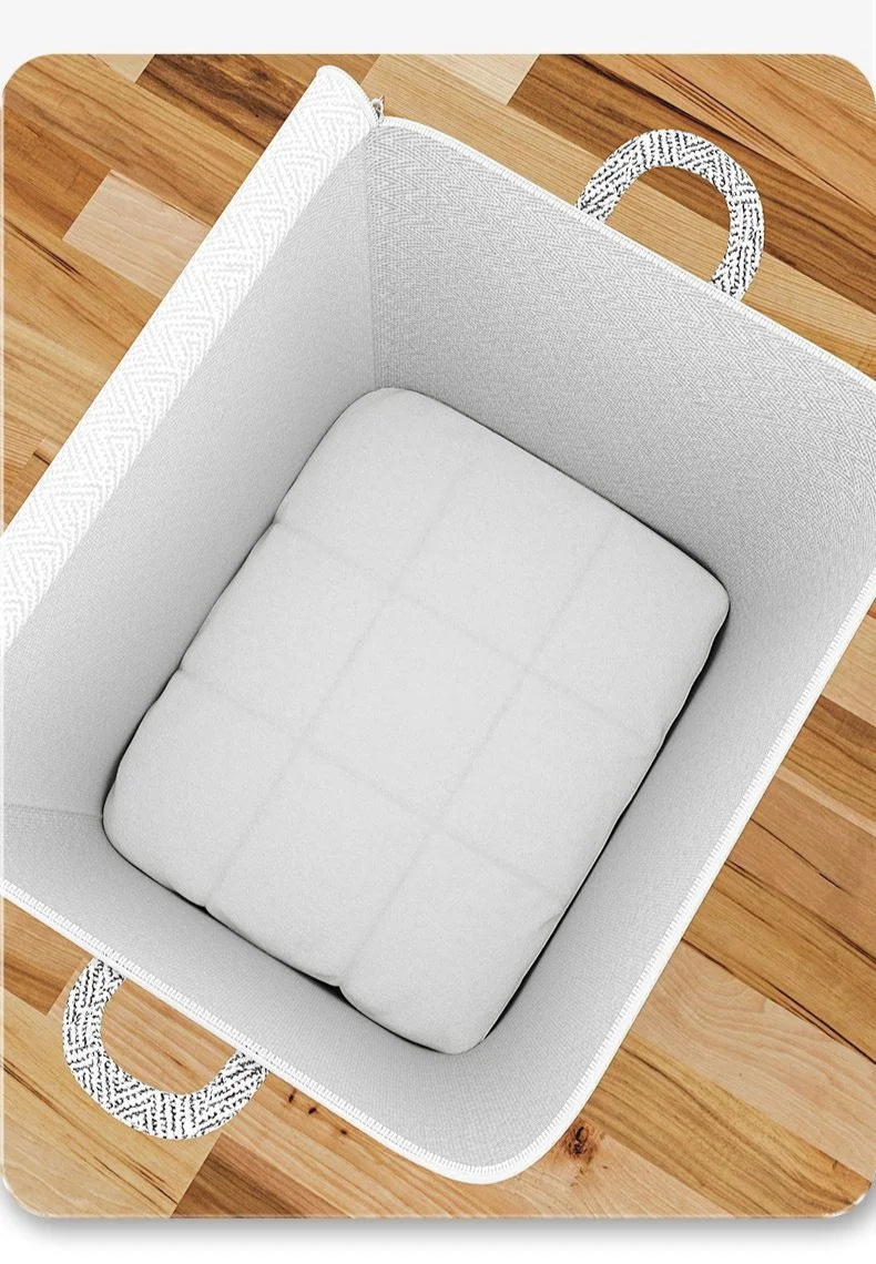 Caixa Organizadora de Grande Capacidade para Casa – Tecido Não Tecido, Ideal para Roupas, Colchas e Brinquedos