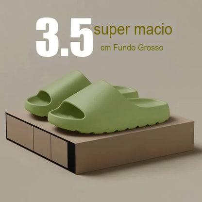 Chinelo Plataforma de Nuvem em EVA – Antiderrapante, Leve, Unissex e Estiloso para Praia e Uso Diário