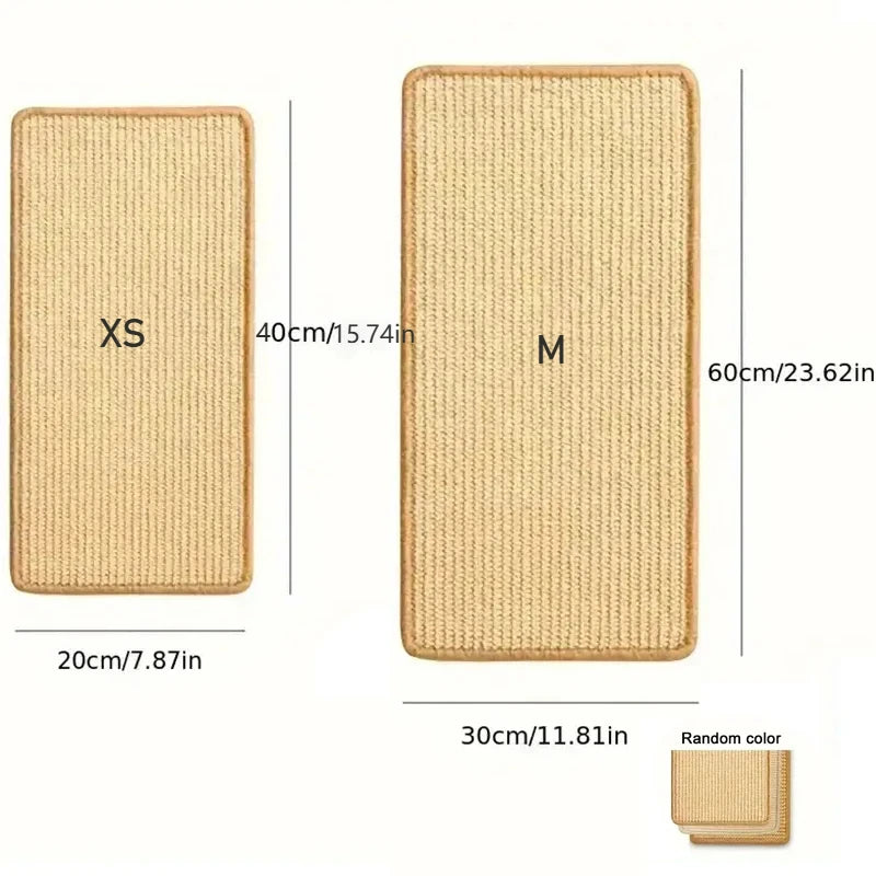 Tapete Arranhador de Sisal Natural para Gatos – Proteção para Piso, Sofá e Carpete