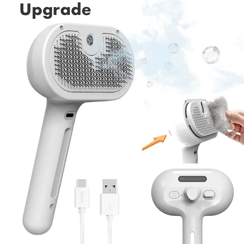 Escova Autolimpante com Vapor para Pets - FurCare Pro