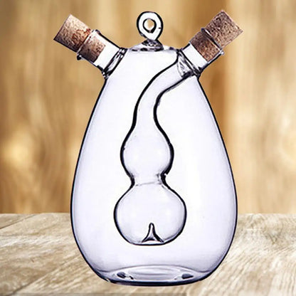 Galheteiro 2 em 1 para Azeite e Vinagre - DuoDose