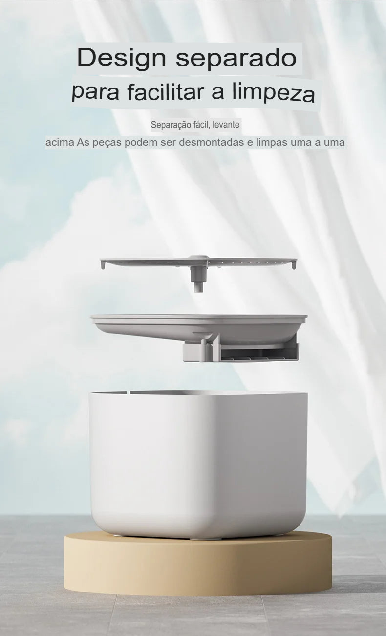 Fonte de Água Automática para Gatos 3L – Filtragem, Recirculação e Silenciosa USB