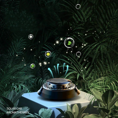 Aromatizador de Carro com Energia Solar – Rotação Automática com Fragrância de Colônia