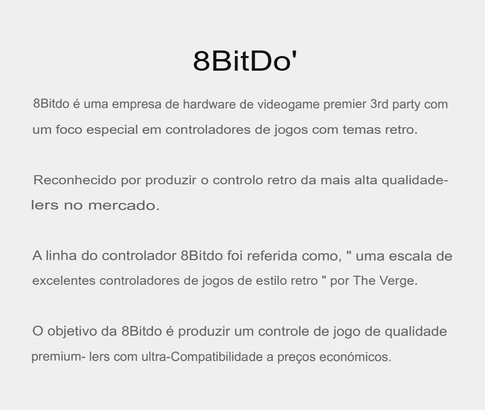 Controle com Fio 8BitDo Ultimate – Joystick com Sensor Hall Effect para Xbox e PC