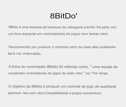 Controle com Fio 8BitDo Ultimate – Joystick com Sensor Hall Effect para Xbox e PC