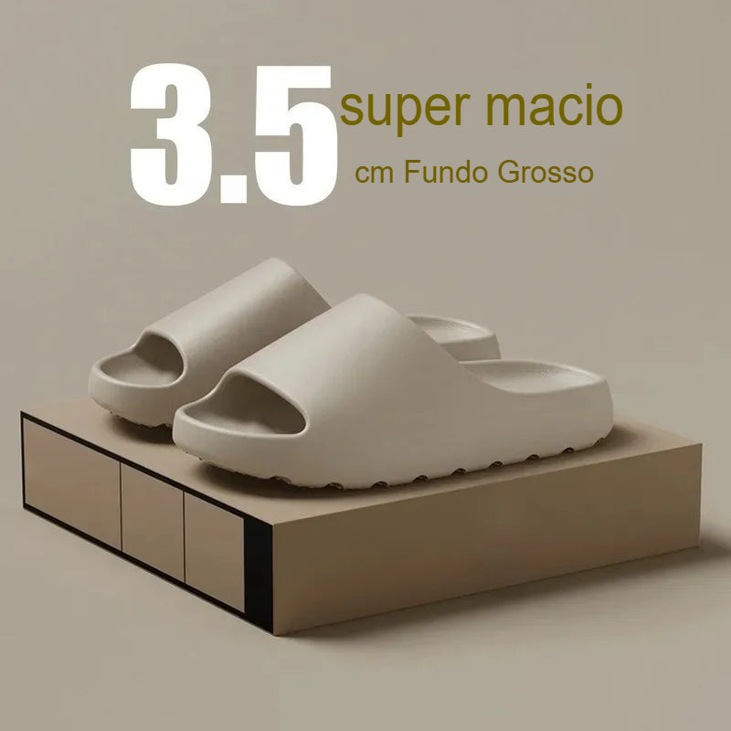 Chinelo Plataforma de Nuvem em EVA – Antiderrapante, Leve, Unissex e Estiloso para Praia e Uso Diário