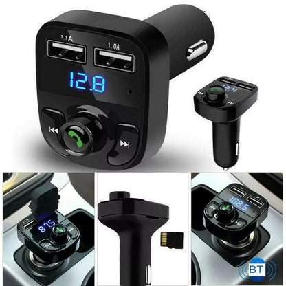 Transmissor FM Bluetooth para Carro – Carregador Automotivo
